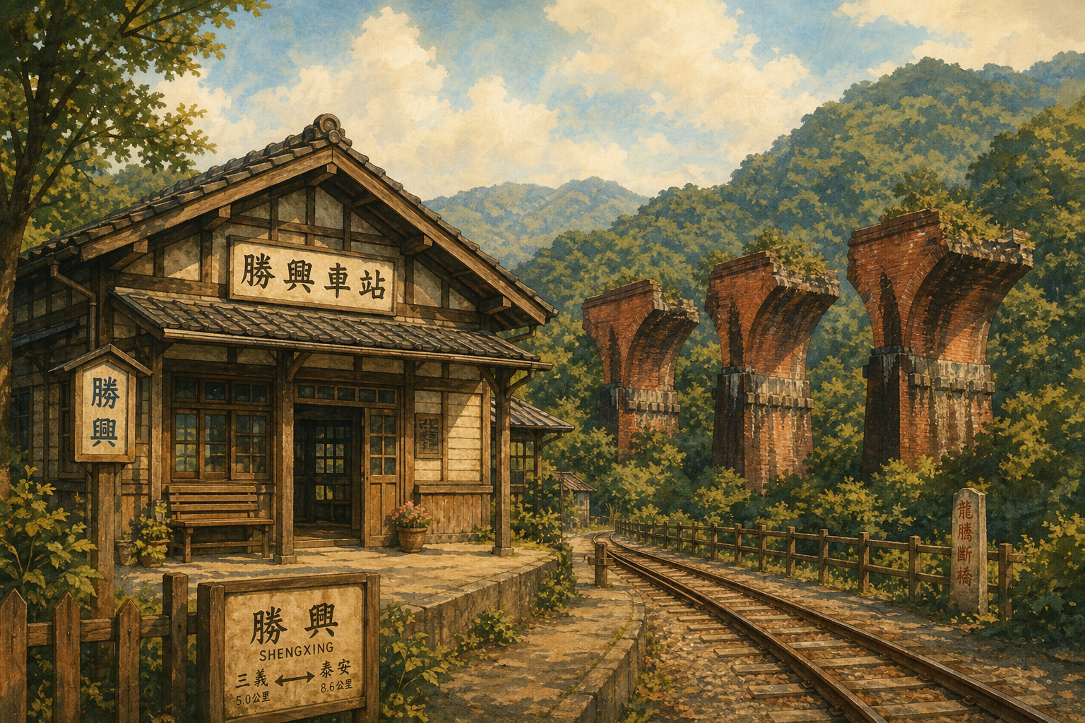 勝興車站與龍騰斷橋，舊山線鐵道百年歷史風華
