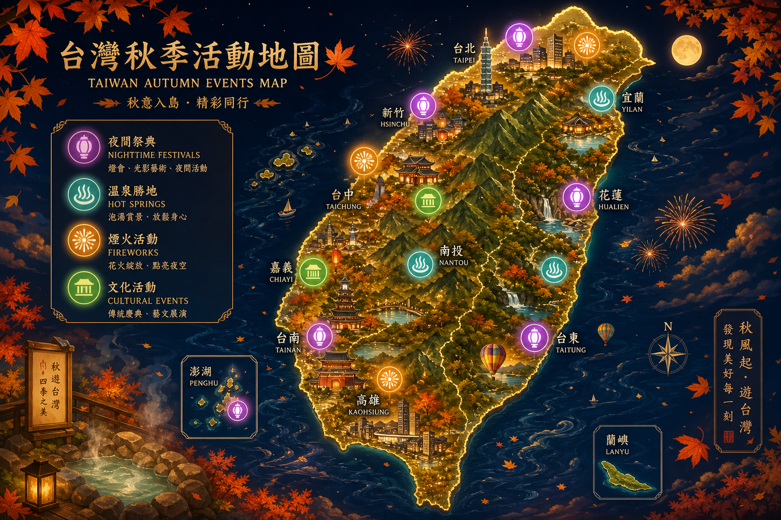 全台 10 月活動地圖:從北到南的秋季光影與節慶